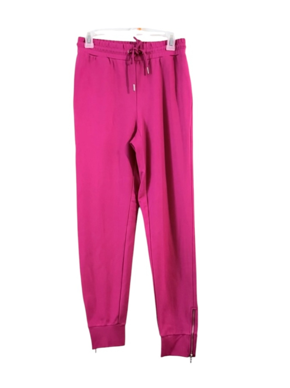 Bar III Magenta Track Jogger Pants Zippered Ankles Size S